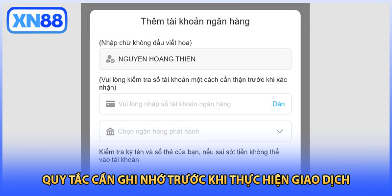 Quy tắc cần ghi nhớ trước khi thực hiện giao dịch
